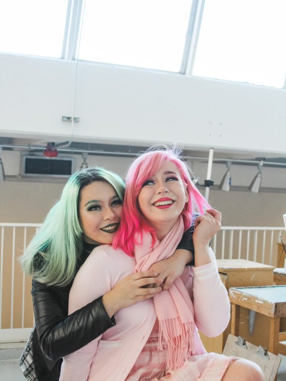 Ali and Josie Jones pose as they discuss their life.